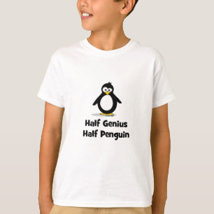 Halv pingvin för halvt snille t shirt