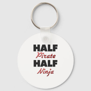 Halv pirat halva Ninja Nyckelring