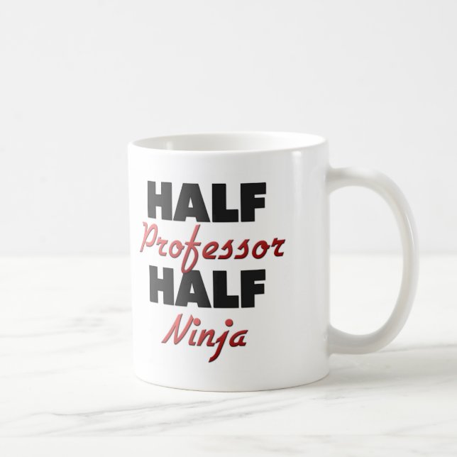 Halv professor halva Ninja Kaffemugg (Höger)
