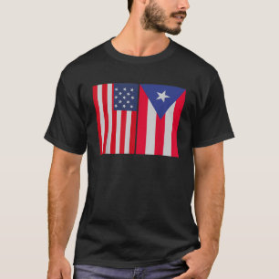 Halv Puerto Rican American Puerto Rico United Stat T Shirt