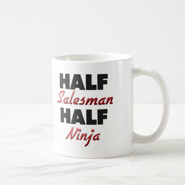 Halv representant halva Ninja Kaffemugg (Höger)