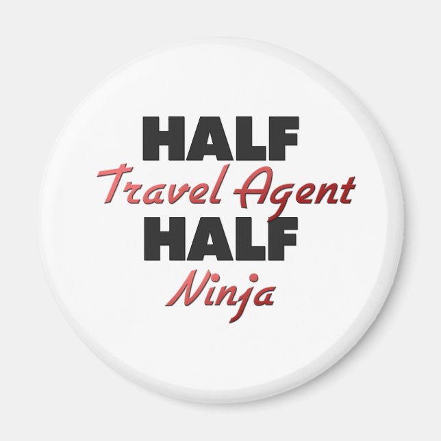 Halv resa Agent i halv Ninja Magnet (Framsidan)
