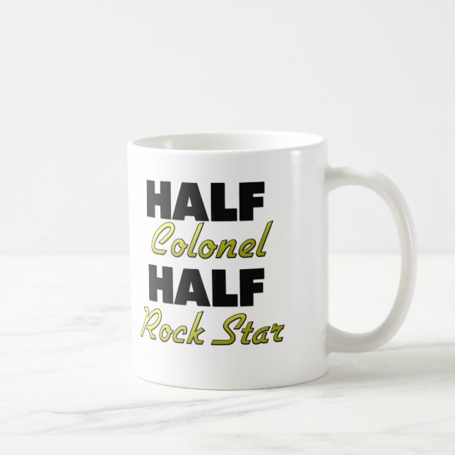 Halv rockstjärna för halv överste kaffemugg (Höger)