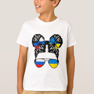 Halv rysk halv ukrainsk flicka Ryssland barn arv T Shirt