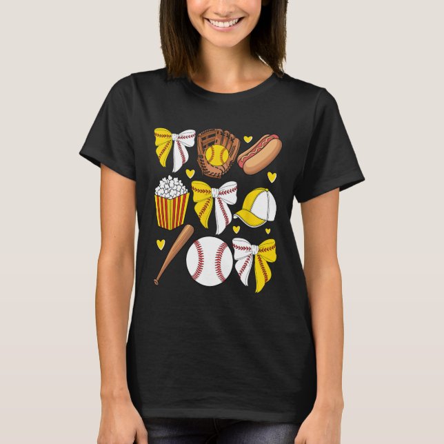 Halv säljare och Mamma Mamma Life Coquette Bow Wo T Shirt (Framsida)