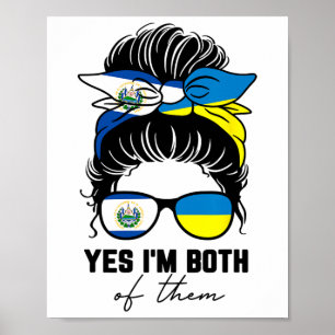 Halv salvadoransk halv ukrainsk flicka El Salvador Poster