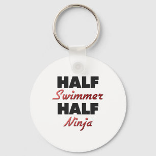Halv simmare halva Ninja Nyckelring