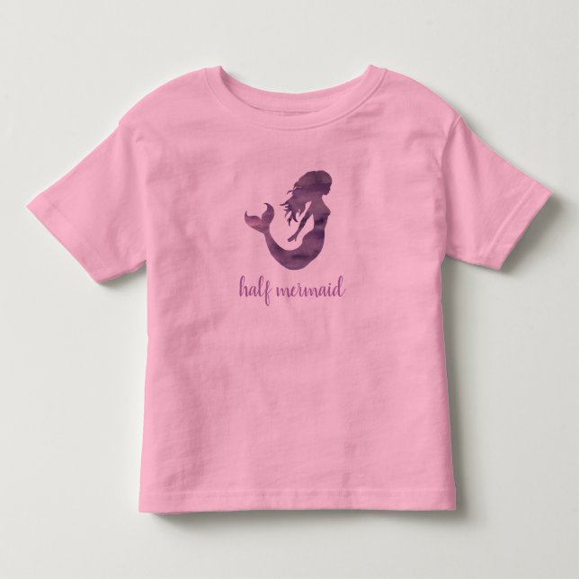 Halv Sjöröding Lila Rosa T Shirt (Framsida)