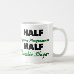 Halv Slayer för Zombie för systemprogrammerare Kaffemugg