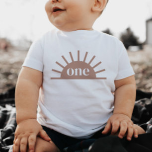 Halv Sol One Terracotta Baby Tshirt T Shirt