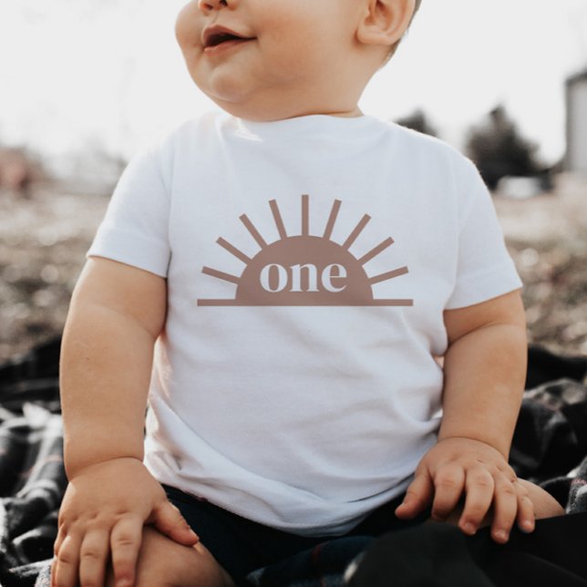 Halv Sol One Terracotta Baby Tshirt T Shirt (Skapare uppladdad)