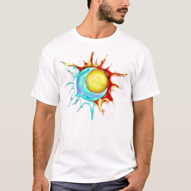 halv solhalvmåne tee shirt (Framsida)
