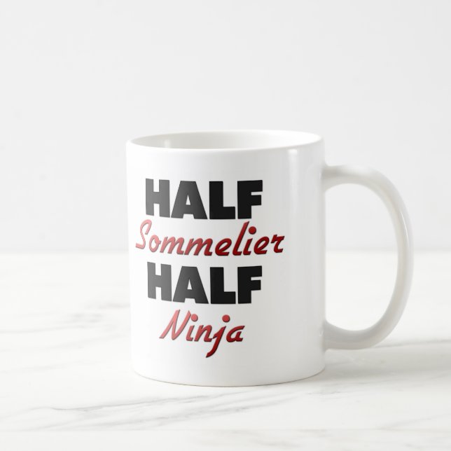 Halv Sommelier halva Ninja Kaffemugg (Höger)