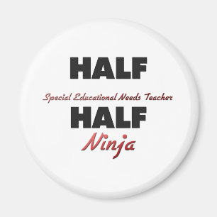 Halv speciell bilda behovslärare halva Ninja Magnet