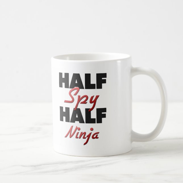 Halv spion halva Ninja Kaffemugg (Höger)