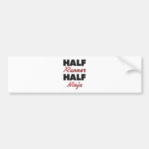 Halv springer halva Ninja Bildekal