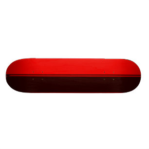 Halv svart och rött enkelt skridskodäck skateboard bräda 19,5 cm