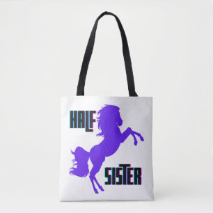 Halv syster Lila Pony Syskon Tygkasse