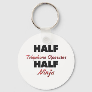 Halv telefonoperatör, halv Ninja Nyckelring