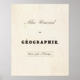 Halv titelkartbokuniversel Oceania Poster