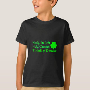 Halv totalt enorm irländsk halv kroat tee shirt