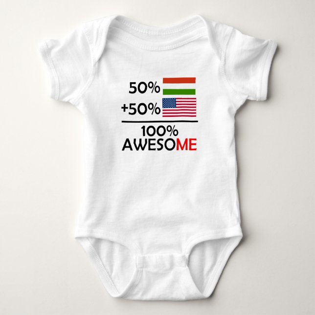 Halv ungersk halv amerikan t-shirt (Framsida)