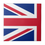 Halv Union Jack Kakelplatta<br><div class="desc">Två av dessa plattor kan användas för att skapa en Union Jack.</div>