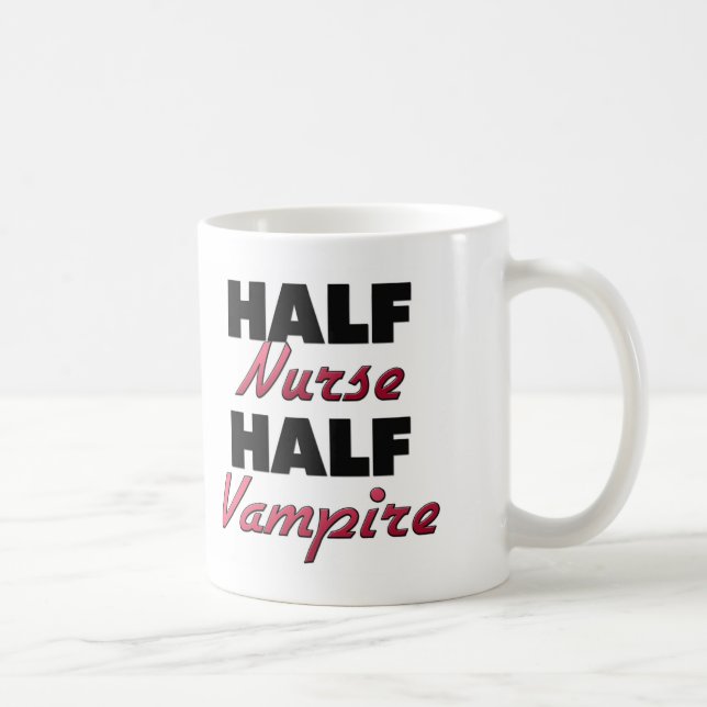Halv vampyr för halv sjuksköterska kaffemugg (Höger)