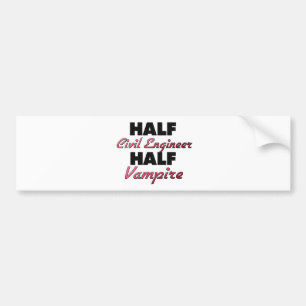 Halv vampyr för halv väg-och bildekal