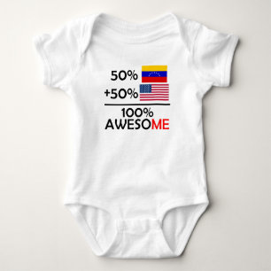 Halv Venezuela halv amerikan Tee