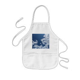 Halv virvelström av moln barnförkläde