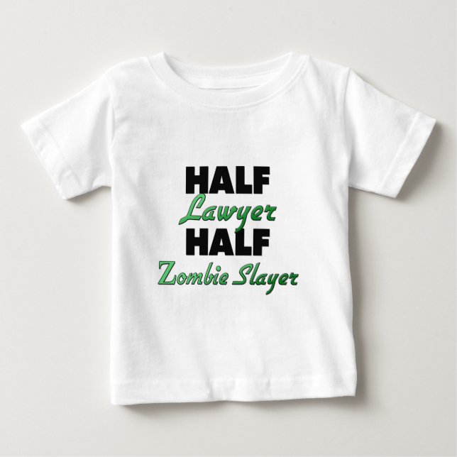 Halv ZombieSlayer för halv advokat T-shirt (Framsida)
