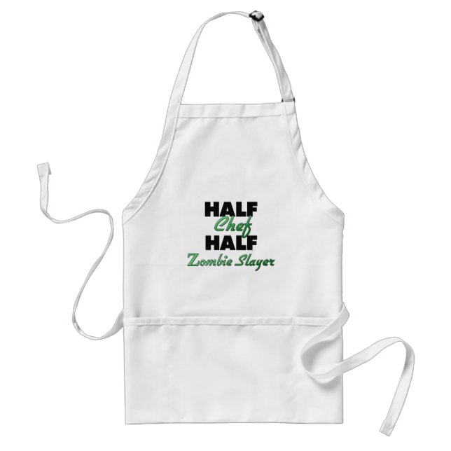 Halv ZombieSlayer för halv kock Förkläde (Framsidan)