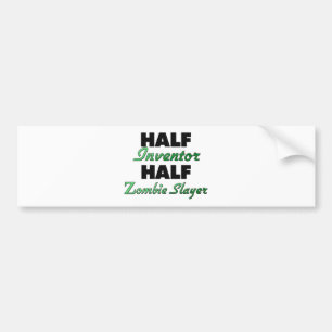 Halv ZombieSlayer för halv uppfinnare Bildekal