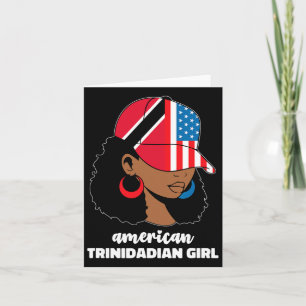 Halva Amerika och Trinidadian Usa Trinidad Tobago Kort