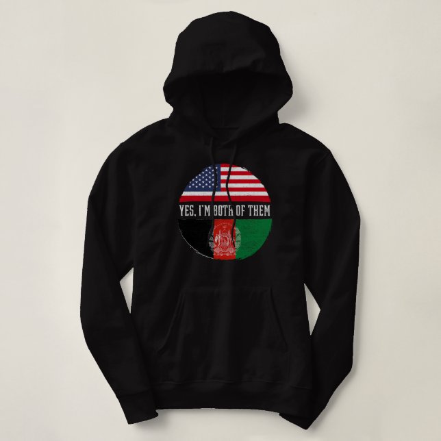 Halva amerikanska halva afghanska USA flaggan Afgh T Shirt (Design framsida)