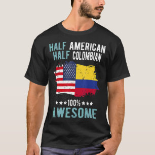 Halva amerikanska halvan av Colombia T Shirt