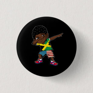 Halva amerikanska halvJamaican Boy Kid Jamaica Fla Knapp