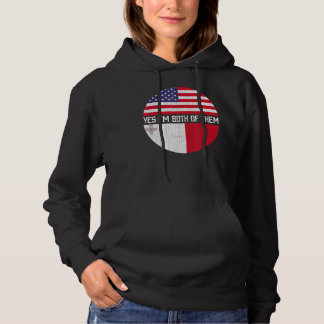 Halva amerikanska halvmaltesiska USA flagga Family T Shirt