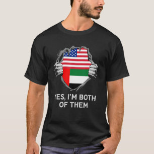 Halva amerikanska halvön Förenade Arabemiraten T Shirt