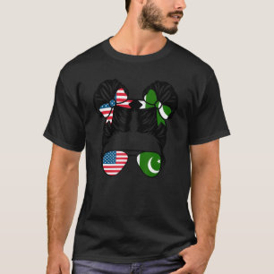 Halva amerikanska halvpakistanska flickor, USA, Pa T Shirt