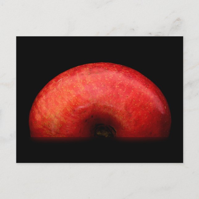 Halva Apple Porträtt-foto Vykort (Framsida)