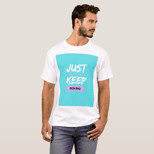 halva ärmar med textdesign t shirt (Hel framsida)