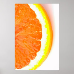 Halva av en orange skiva poster