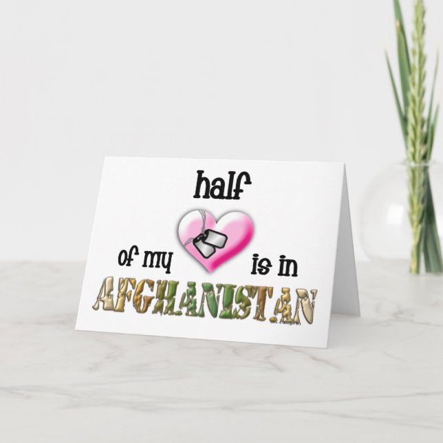 halva av min hjärta… afghanistan 2 kort (Framsida)