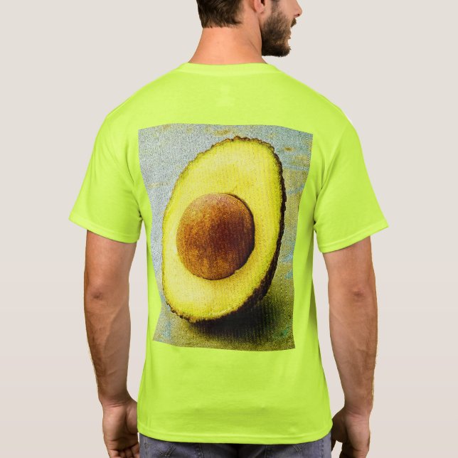 "Halva Avocado", matfoto. Köp nu T Shirt (Baksida)