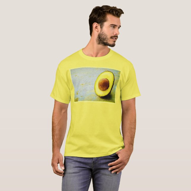 "Halva Avocado", matfoto. Köp nu T Shirt (Hel framsida)