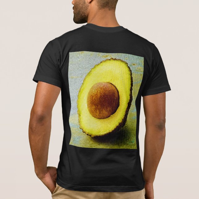 "Halva Avocado", matfoto. Köp nu T Shirt (Baksida)