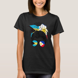 Halva Bahamian HalFilipino Girl Bahamas Kids Heri T Shirt