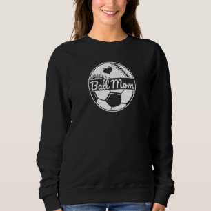Halva basket Mamma Softball S.V. i boll Mamma T Shirt